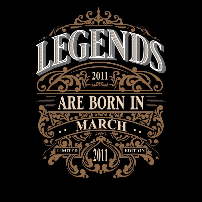 2011 Mars Né Anniversaire Année de naissance
