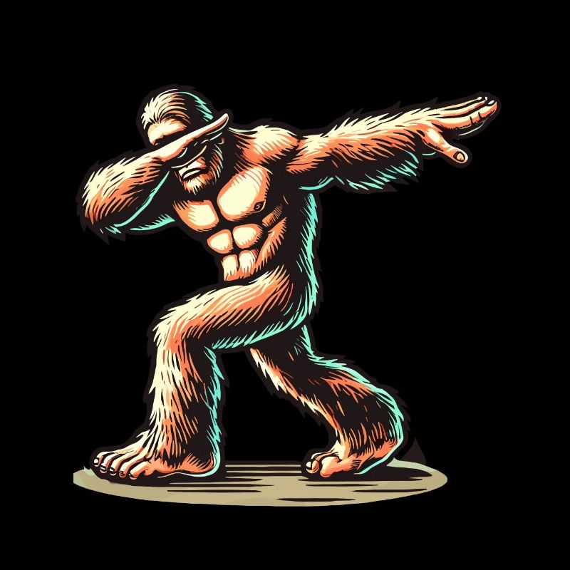 Dabbender Bigfoot Lustiges Dabbing Design