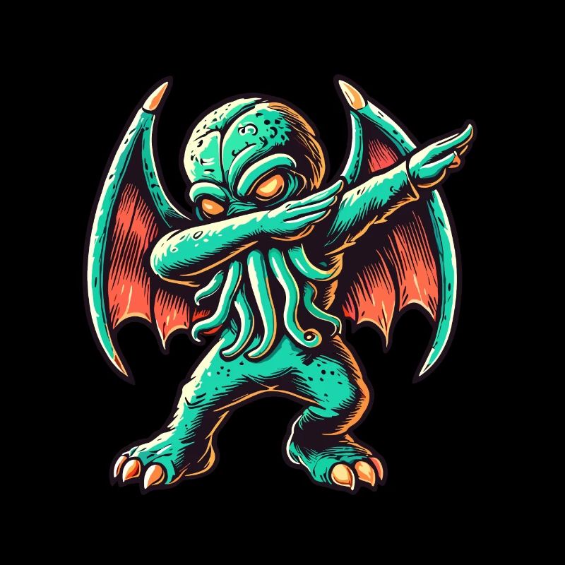 Lustiger Dabbender Cthulhu Dabbing Design