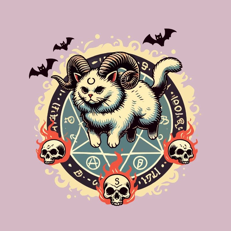 Mignon Lucifer chat drôle chats invocation
