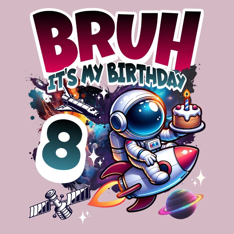 Astronaut 8th Birthday Space