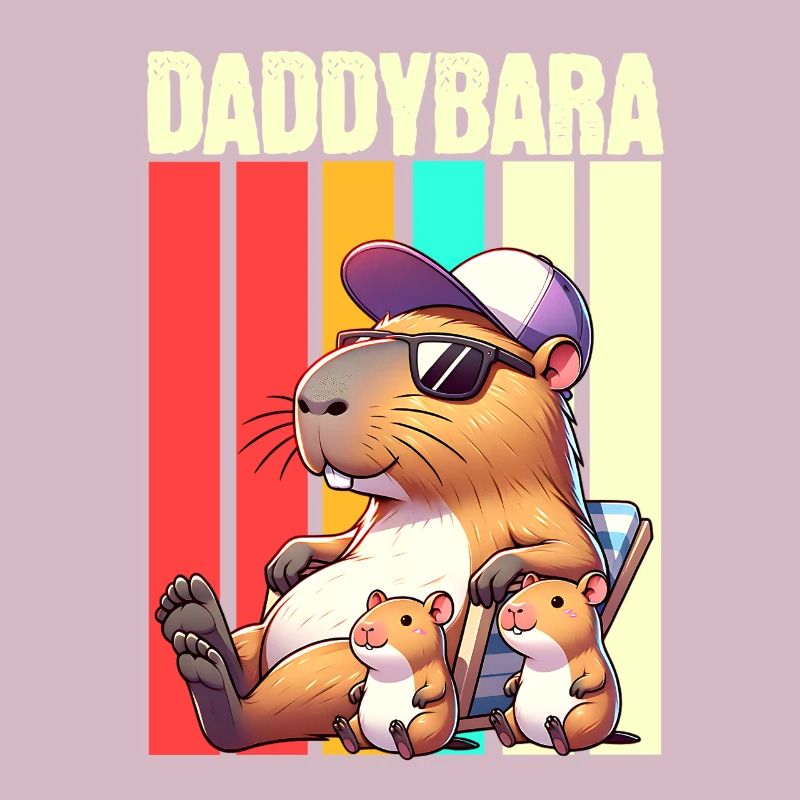 Daddybara Capybara Vater Papa