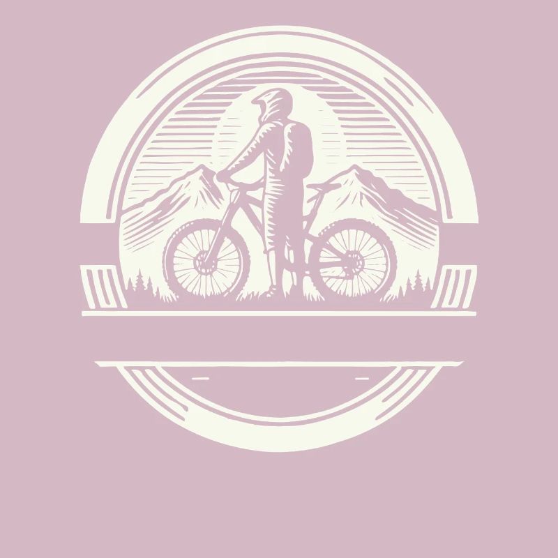 vélo de montagne cycliste texte auto-conception