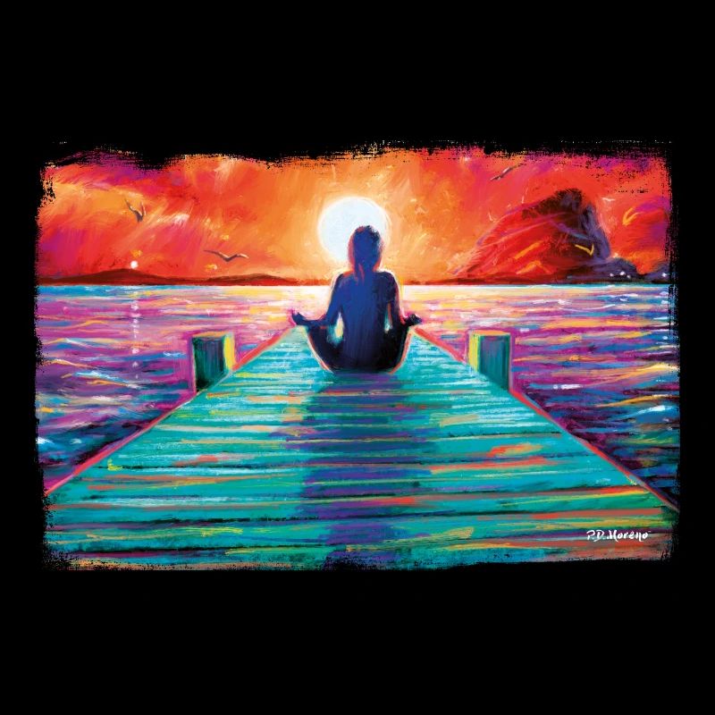 PD Moreno Yoga sunset