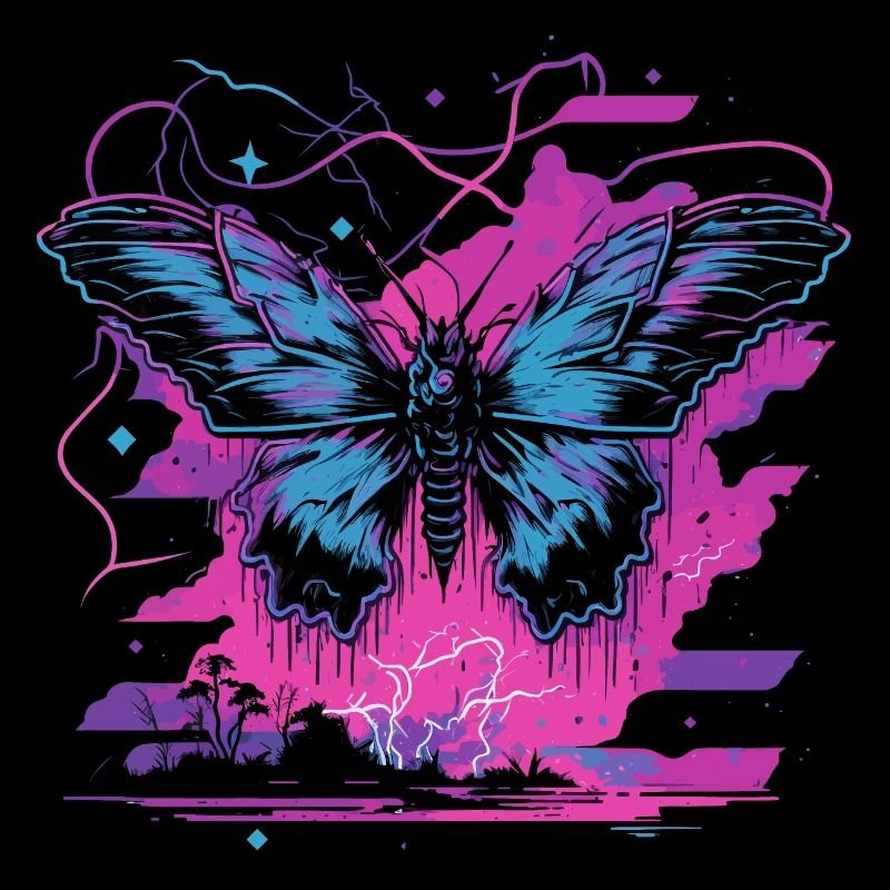 Schmetterling Neon Transformation