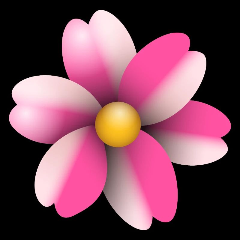 rosa Blüte