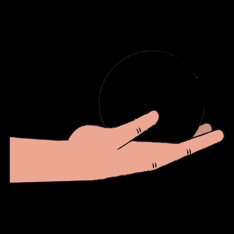 Boule hand mit Boulekugel