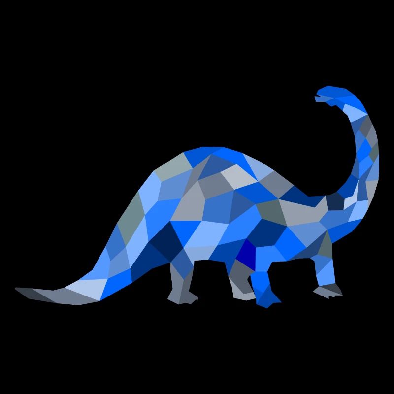 Blauer Dinosaurier