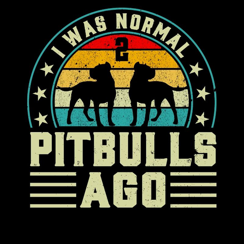 J’étais normal il y a 2 pitbulls