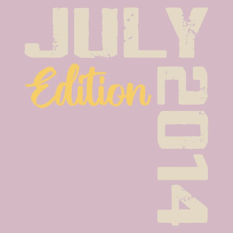Juli 2014 Geburtstagsshirt Juli 2014