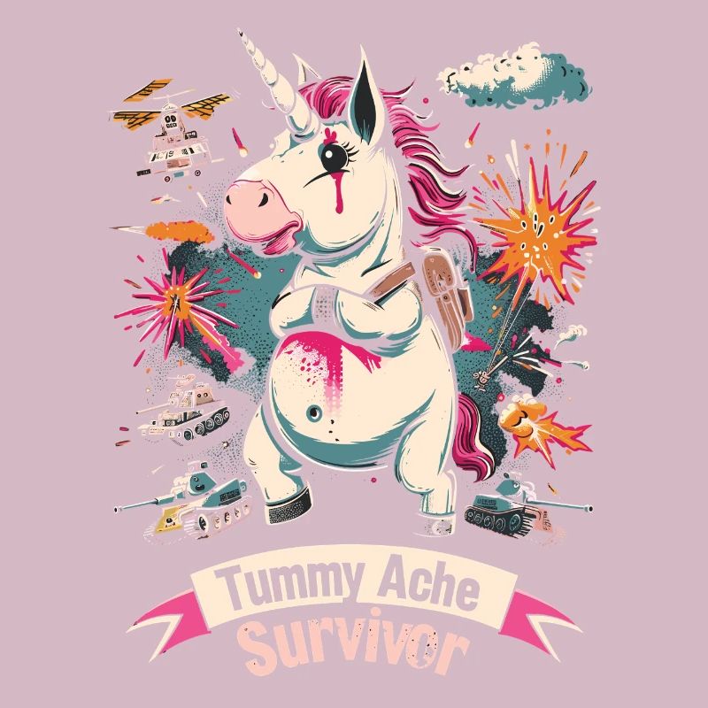 Drôle Licorne Mème Maux d’estomac