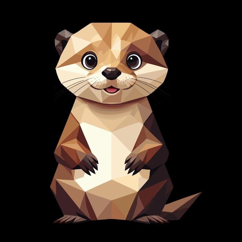 Otter Polygon - Süßes Tier
