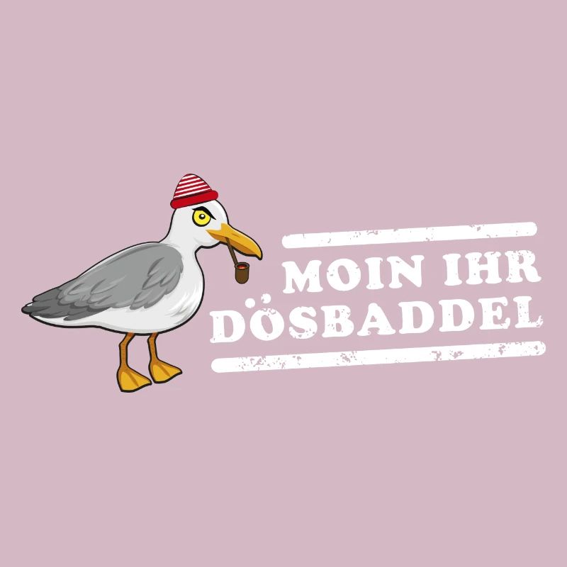 Coole Nordeutsche Möwe Moin ihr Dösbaddel