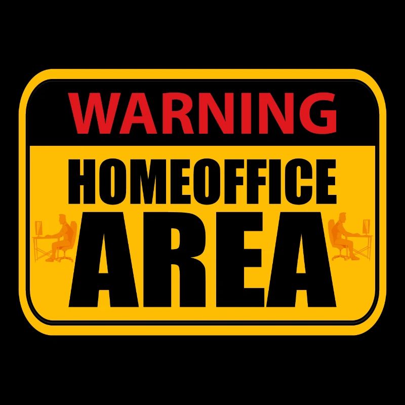 Home Office Warning Home Office Area Shield