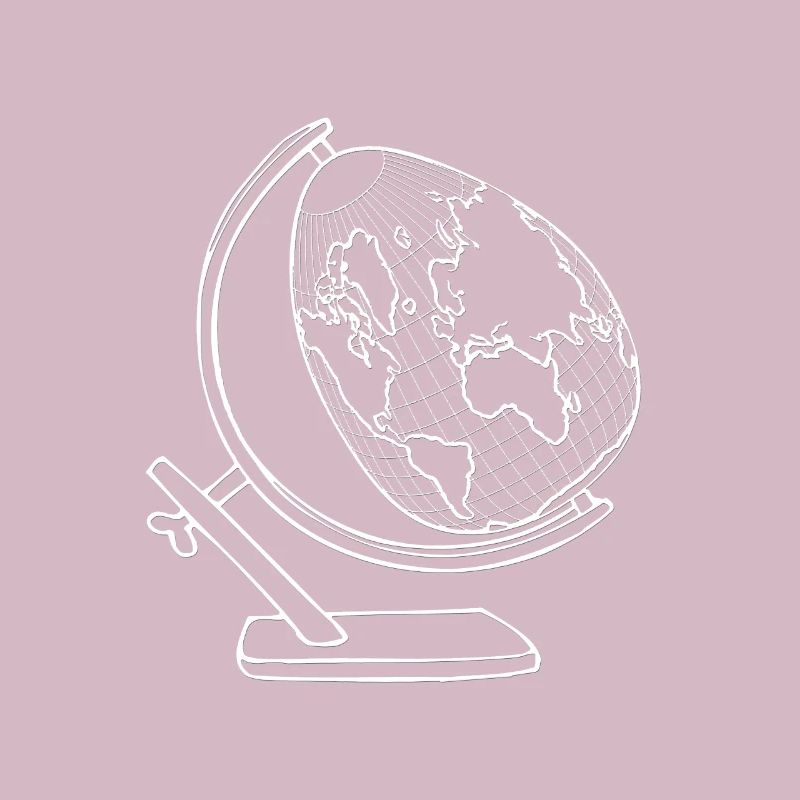 Globe en forme d'oeuf - globe comme un oeuf