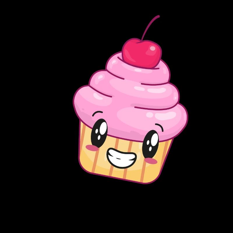 Cupcake Muffin Comicfigur Musik