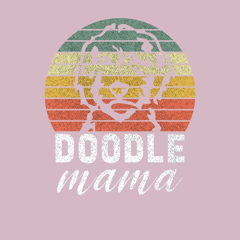 Funny Retro Doodle Mom - Goldendoodle Gift