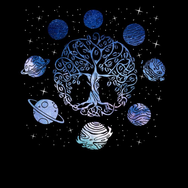 Arbre De Vie Et La Planète, Système Solaire