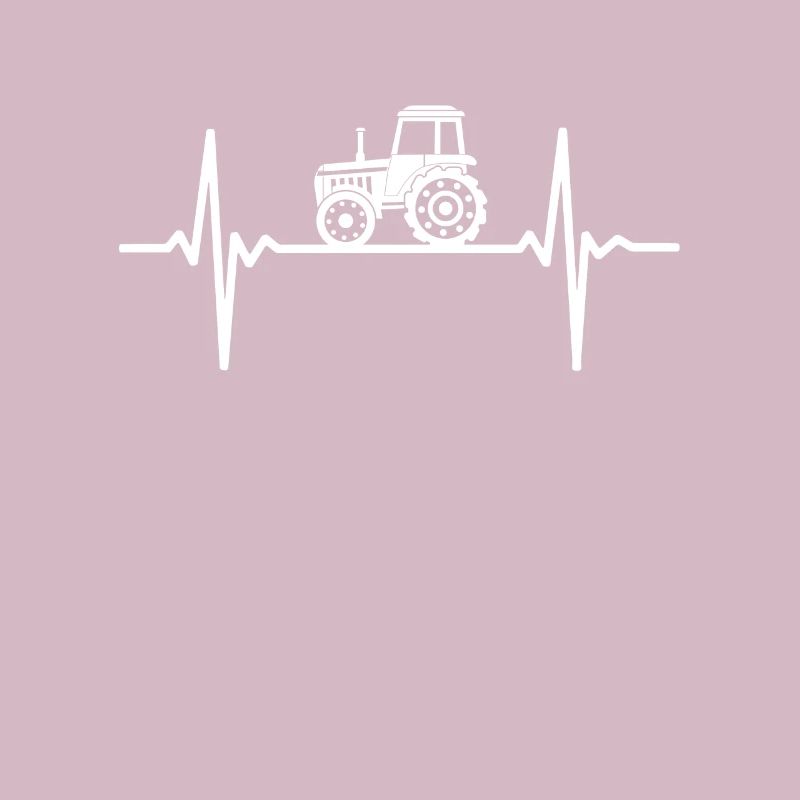 Tractor heartbeat farmer farmer ECG pulse