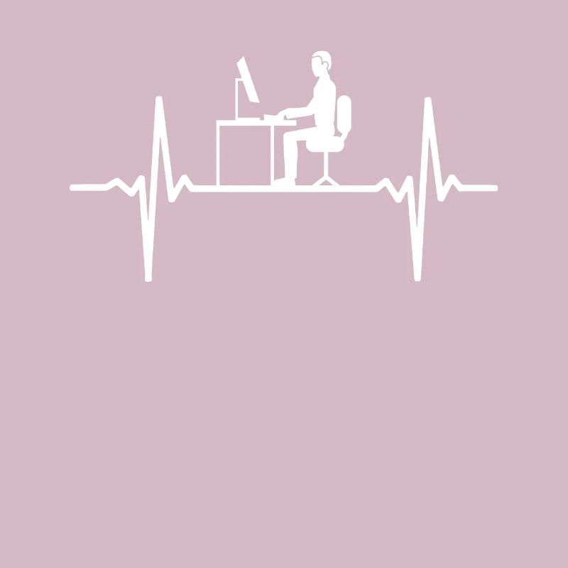 Computer EKG Herzschlag Programmierer PC Nerd Puls