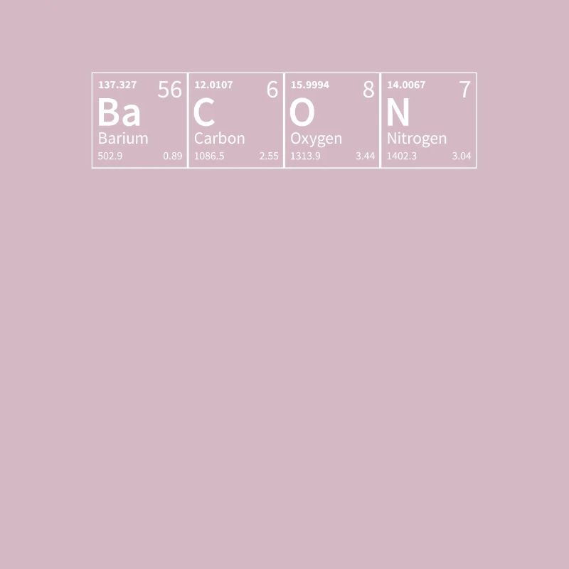 Le bacon dans les éléments chimiques Plus drôle