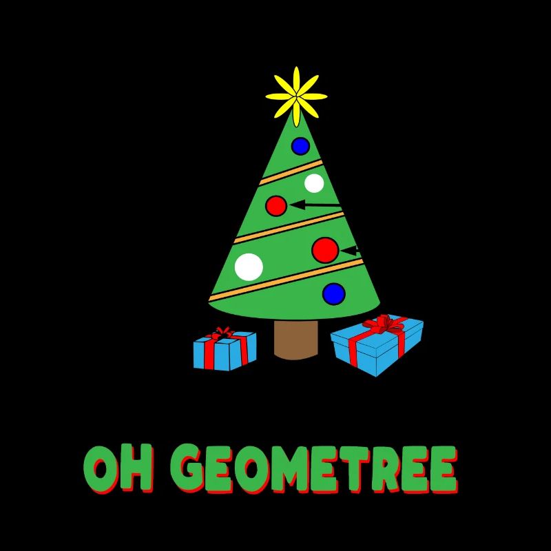 Géométrie, prof, math, noël