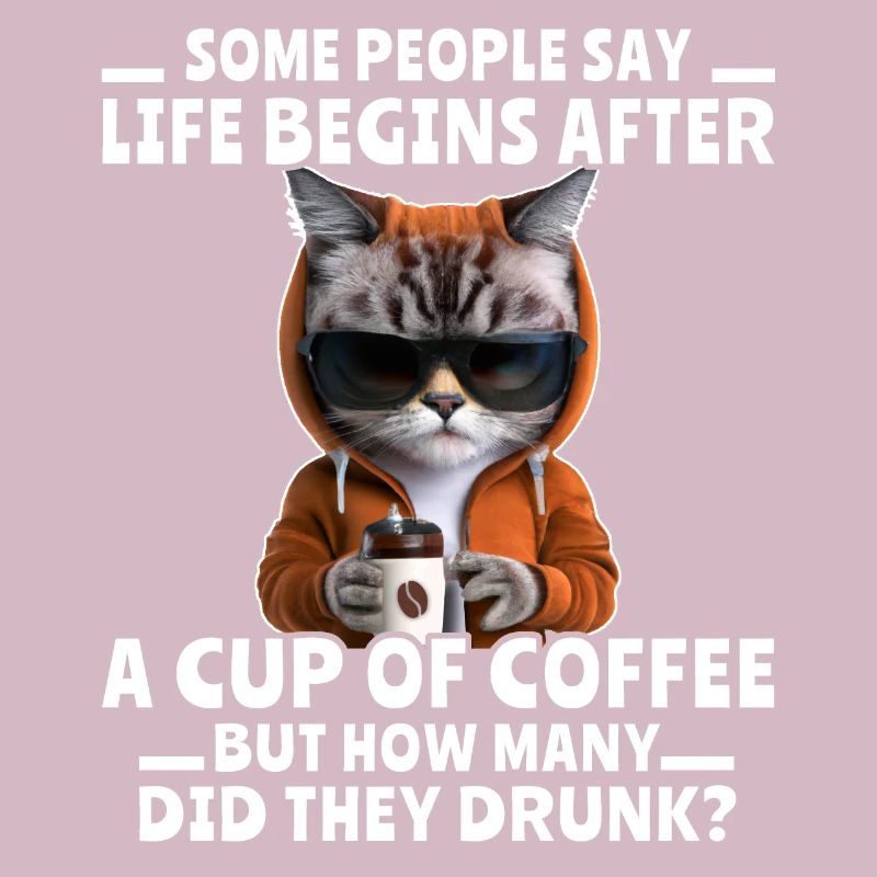 Kaffee Katze Kaffeetrinker