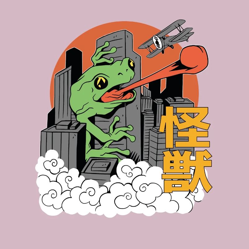 Dragon Géant Coucher de Soleil Japonais