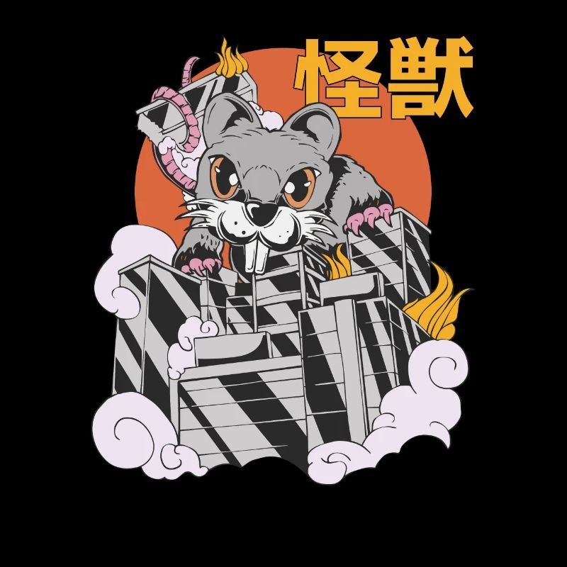 Rat Géant Coucher de Soleil Japonais