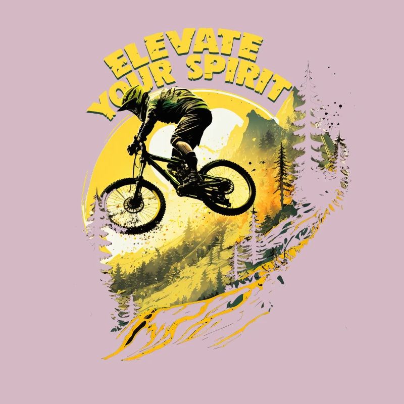 Conception cool de descente de VTT pour les fans de VTT