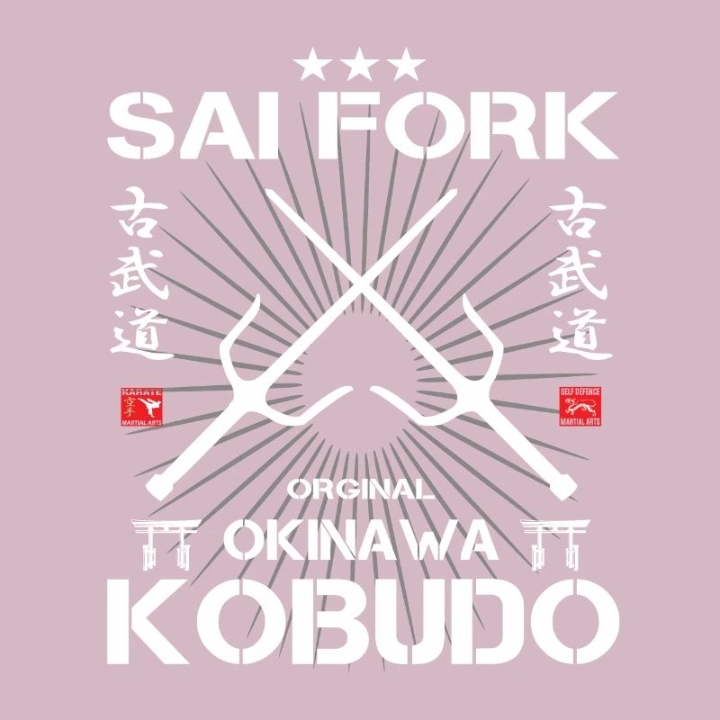 Sai Fork Kobudo Okinawa Design