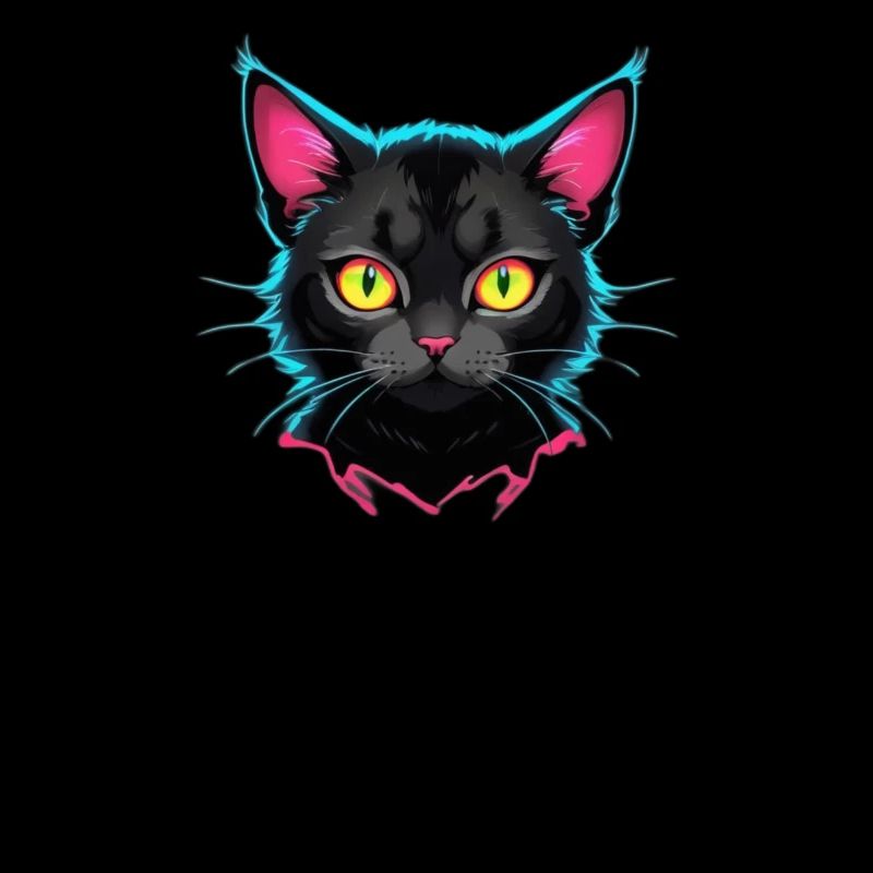 Neon Cat Design