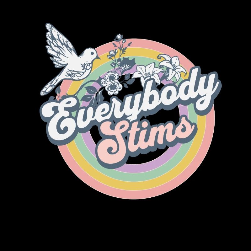 Hippie Neurodiversity Everybody Stims Tee