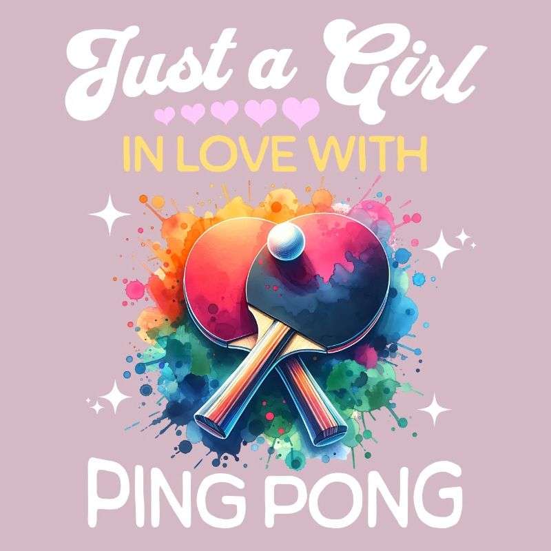 Fille de ping-pong