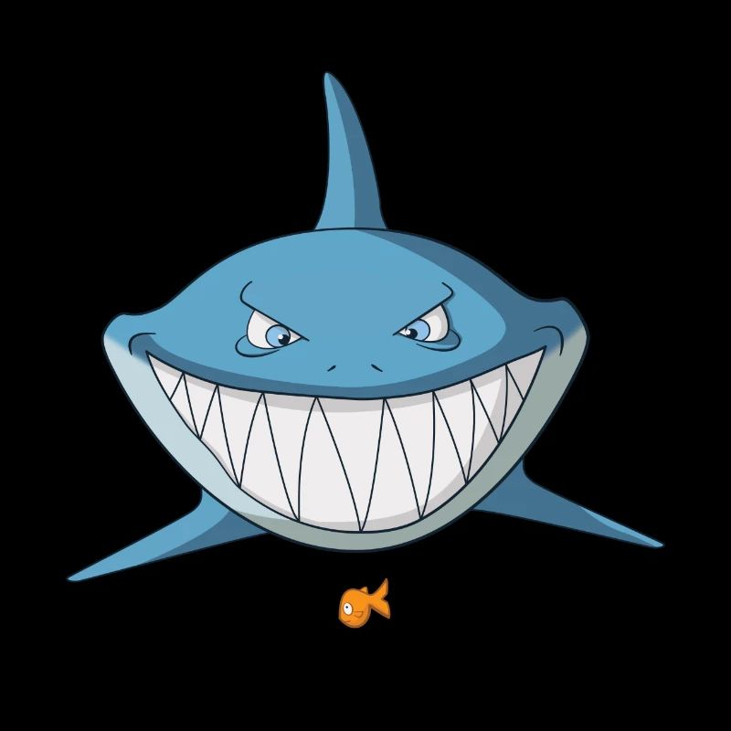 Shark comic grins - fun