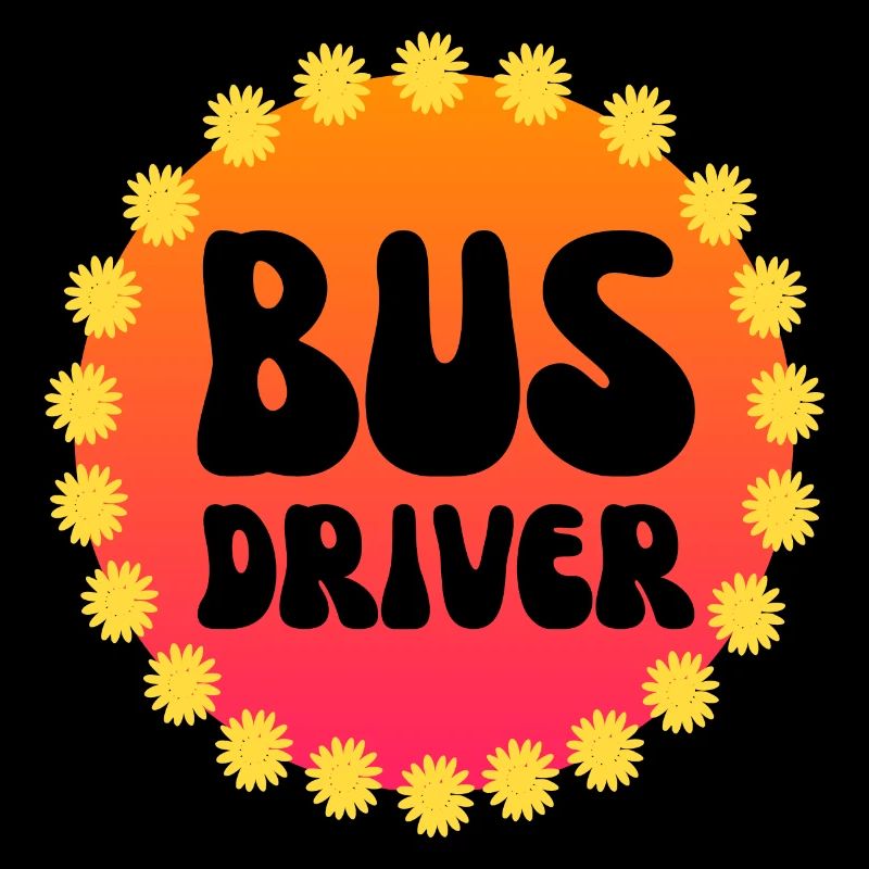 Bus Driver Flower Power 70s