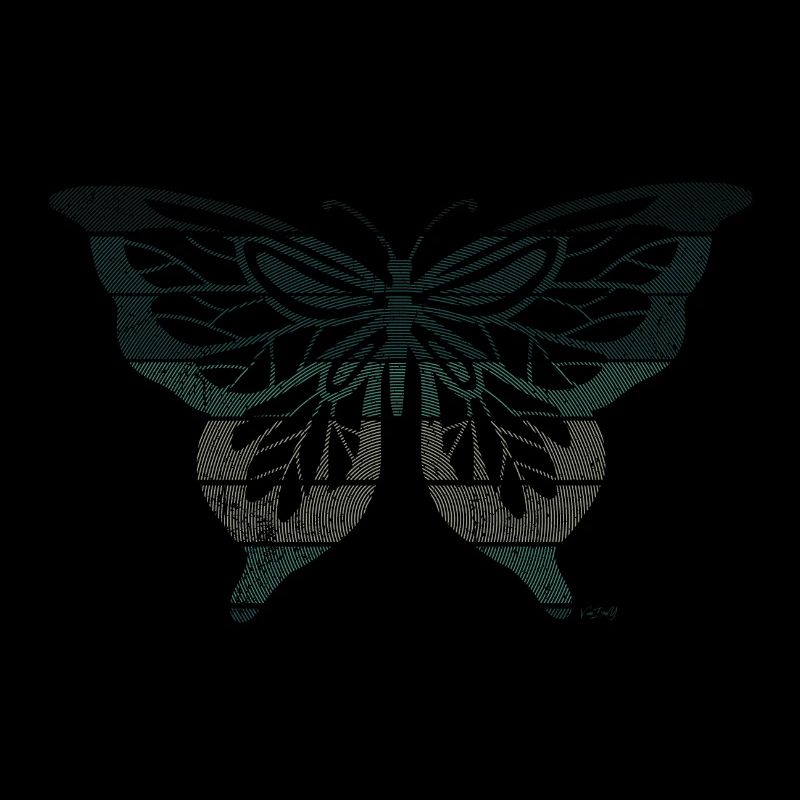 CHIC BUTTERFLY turquoise, vintage style, ring grid