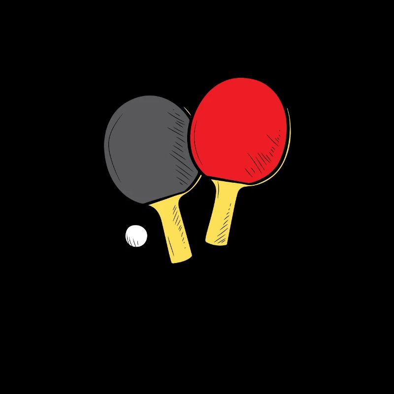 Table tennis - Two table tennis bats with ball