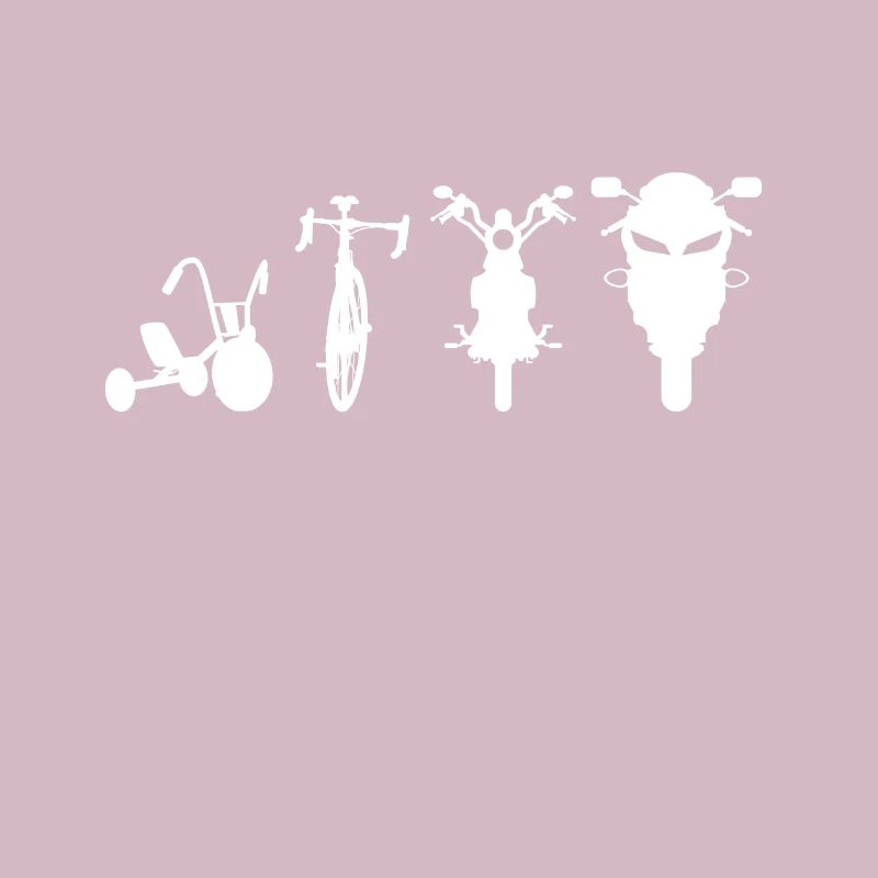 Motorrad Evolution Motorradfahrer Roller Geschenk