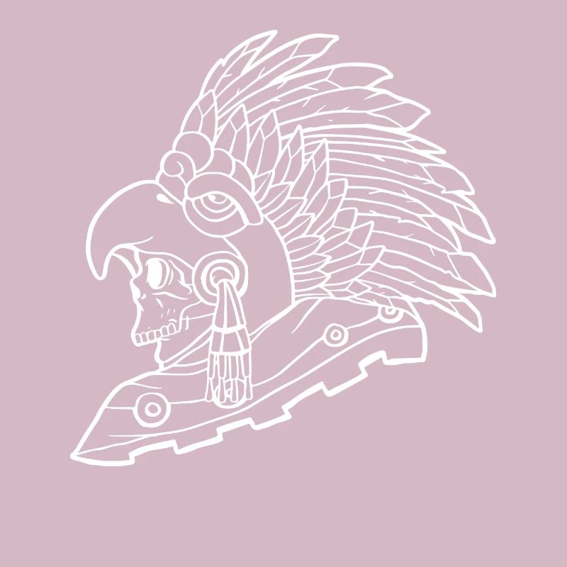 Aztec Eagle Warrior Mayan Skull Inca