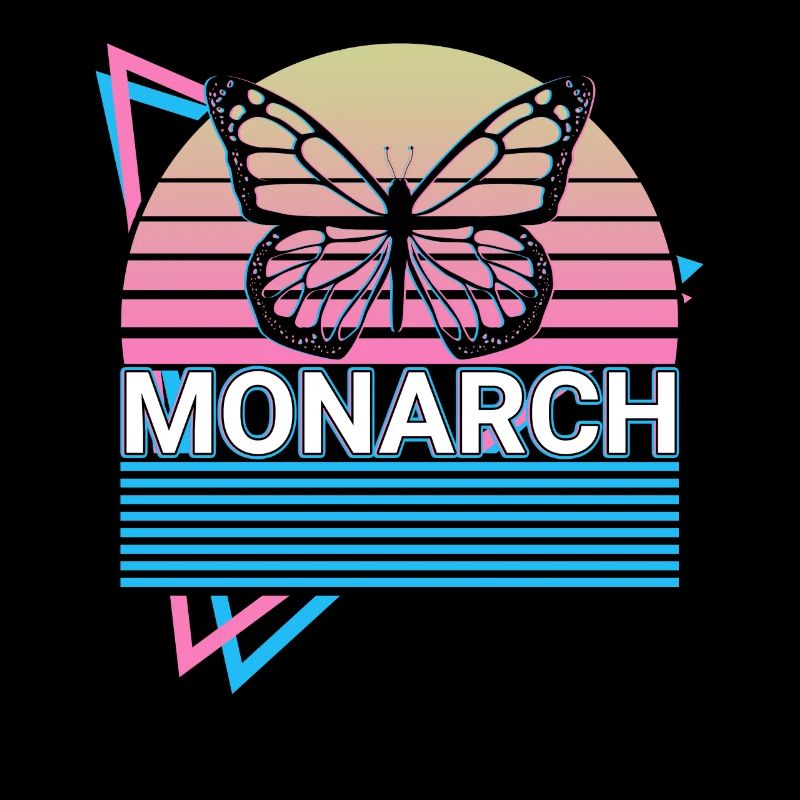 Monarch Schmetterling Retro Geschenk