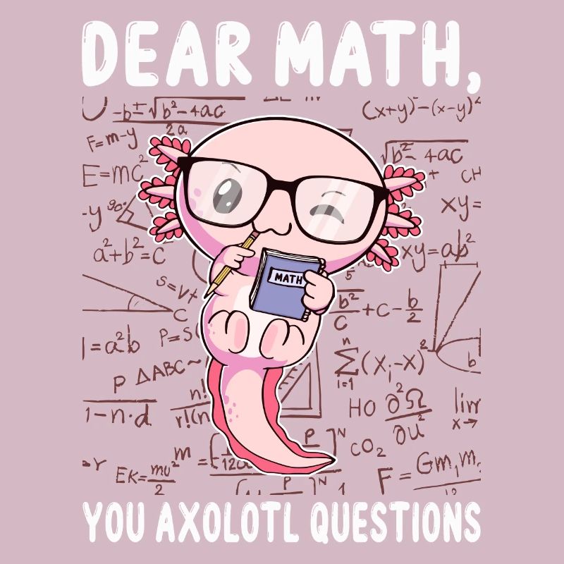 Drôle Math Axolotl Math Cadeau