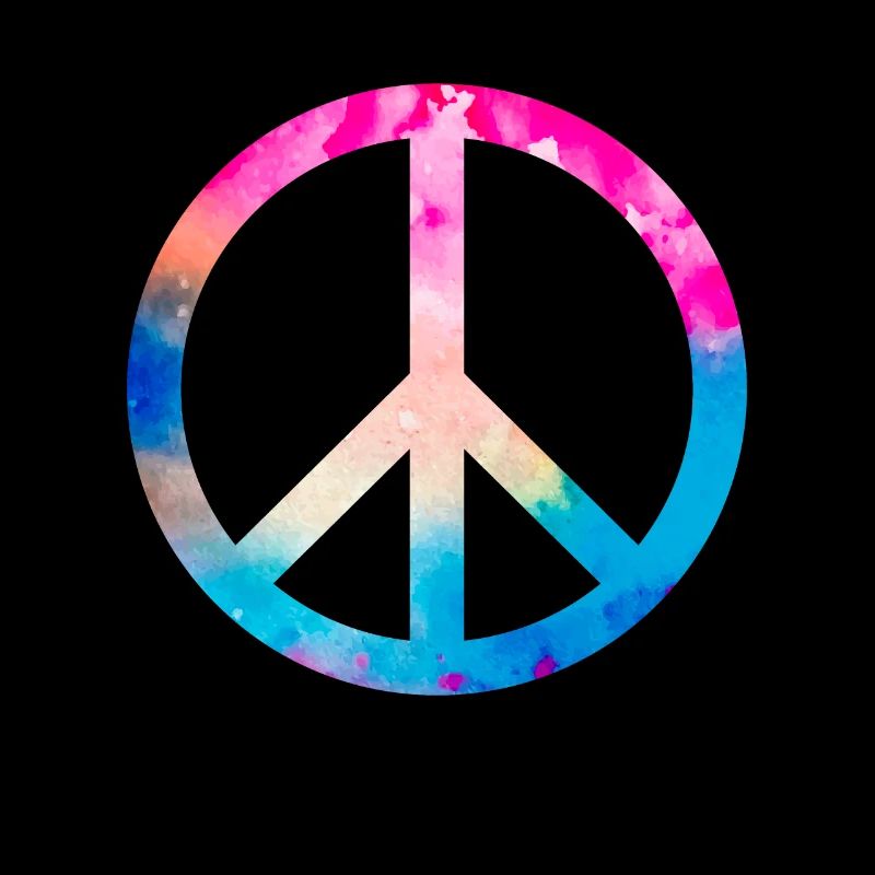 Retro Design Friedenszeichen Peace Zeichen