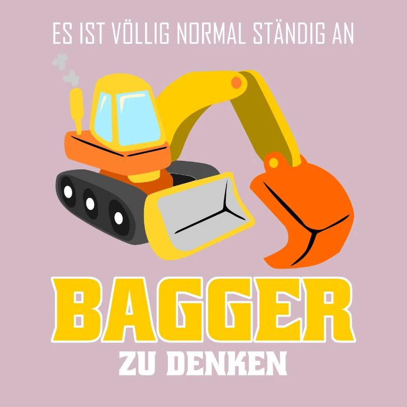 Bagger lustig Baustelle Baggerfahrer