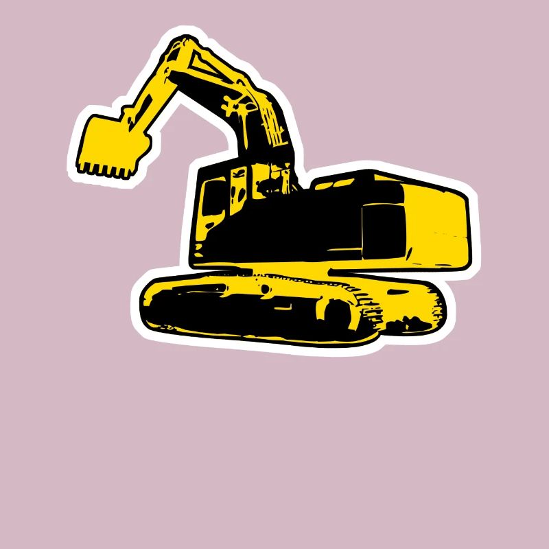 Baggerfahrer Bagger Baustelle