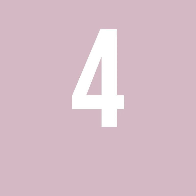 4 Zahlen, Buchstaben, Symbol, Alphabet, Initiale