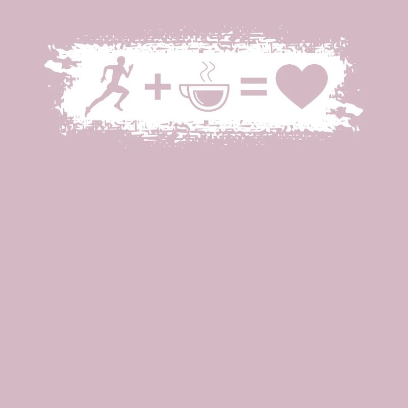 Grunge Rectangle - Coeur - Café - Course à pied -