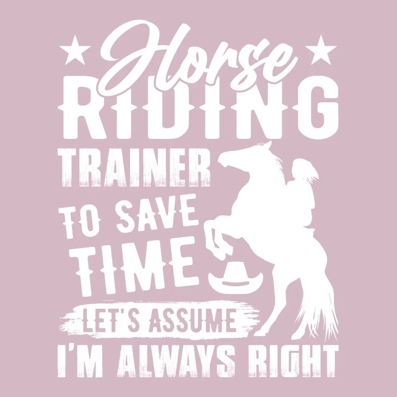 Riding instructors To save time, we assume that