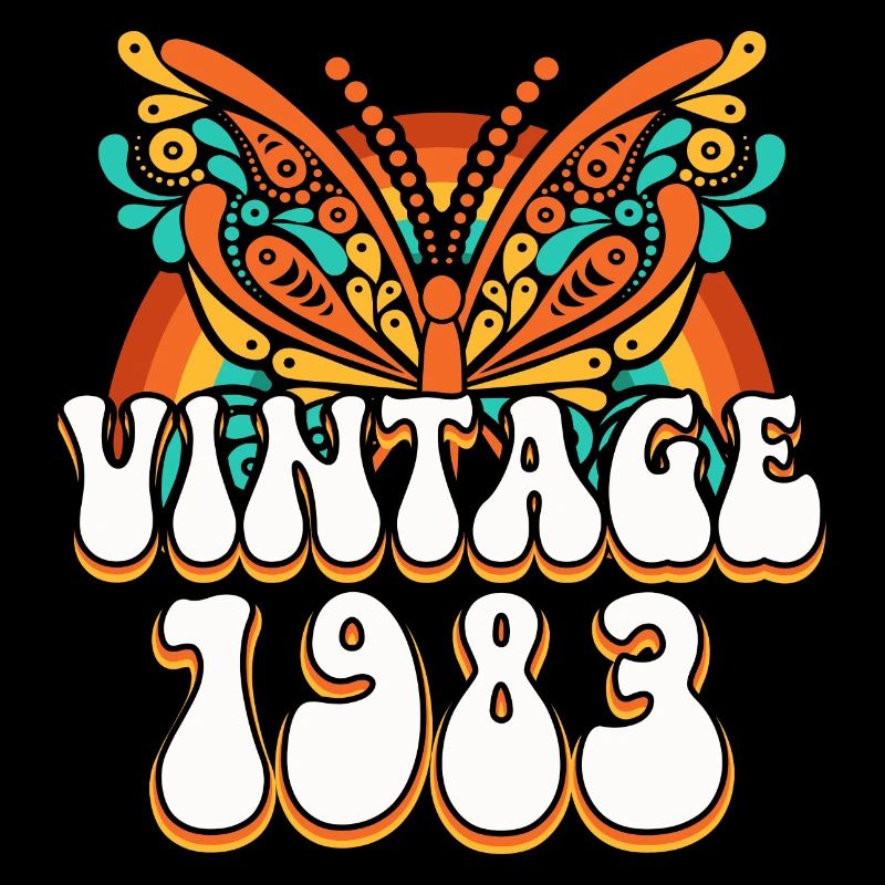 Retro Style 1983 Women 40 Years Anniversary