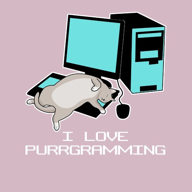 Programista Admin Computer Cat